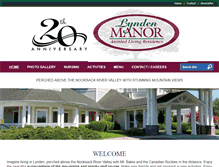 Tablet Screenshot of lyndenmanor.com